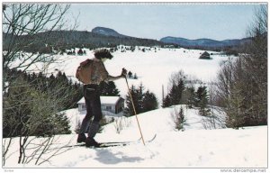 A scenic view from one of the many cross country ski trails,  Quebec,  Canada...