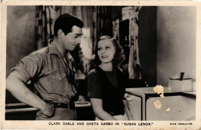 CPA AK Greta Garbo en Clark Gable FILM STARS (816190)