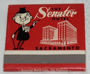 The Senator Hotel Sacramento California 30 Strike Matchbook