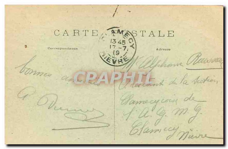 Old Postcard Paris Place de la Republique