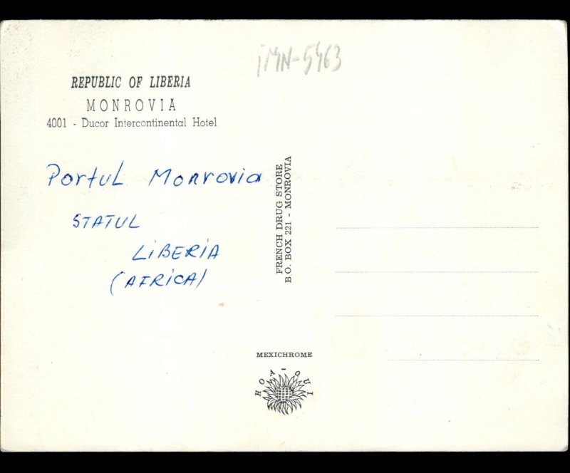 IMN5463 liberia monrovia ducor intercontinental hotel africa
