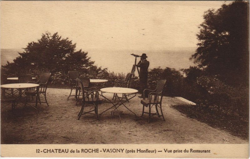 CPA HONFLEUR Chateau de la Roche-Vasouy - Vue prise du Restaurant (1227114)