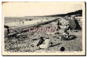 Old Postcard Bassin Arcachon beach Mondaine The chat time