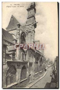 Old Postcard Troyes The Church of St John The Belfry