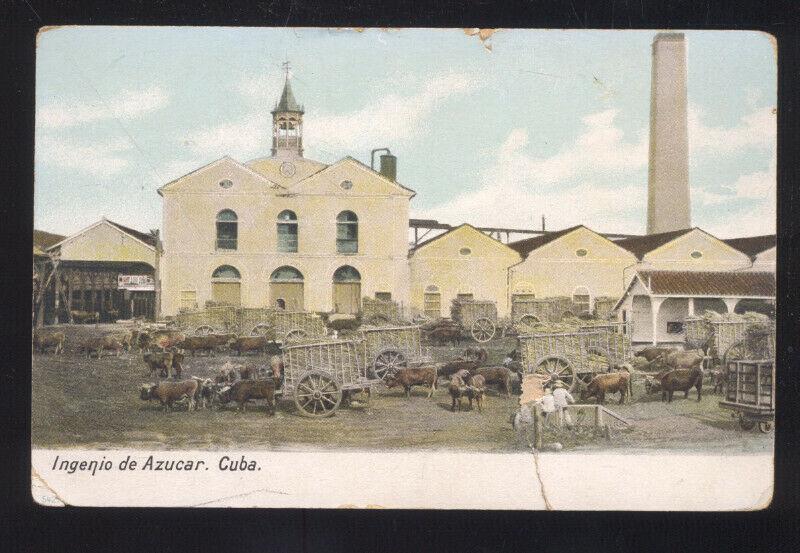 INGENIO DE AZUCAR CUBAN VINTAGE POSTCARD REPUBLICA DE CUBA