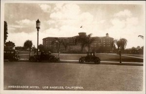 Los Angeles California CA Ambassador Hotel Real Photo Vintage Postcard