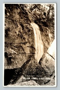 RPPC of Cascade Falls, Nelson Ledges State Park Postcard 