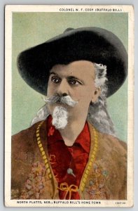 North Platte NE Colonel W.F. Cody Buffalo Bill Postcard V29