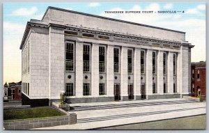 Nashville Tennessee 1940s Postcard Tennessee Supreme Court Building