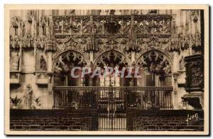 Troyes - L & # 39Eglise Sainte Madeleine - The Jube - Old Postcard