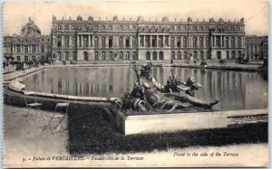 M-96323 Front to the side of the Terrace Palace of Versailles France