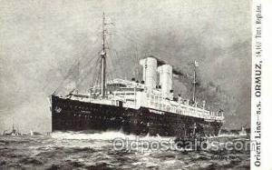 S.S. Ormuz Orient Line Ship Postcard Post Cards  S.S. Ormuz