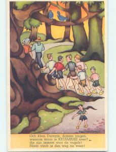 Pre-Chrome foreign signed GUTHSCHMIDT - SPROOKJES SERIES - WALKING ON PATH J4978