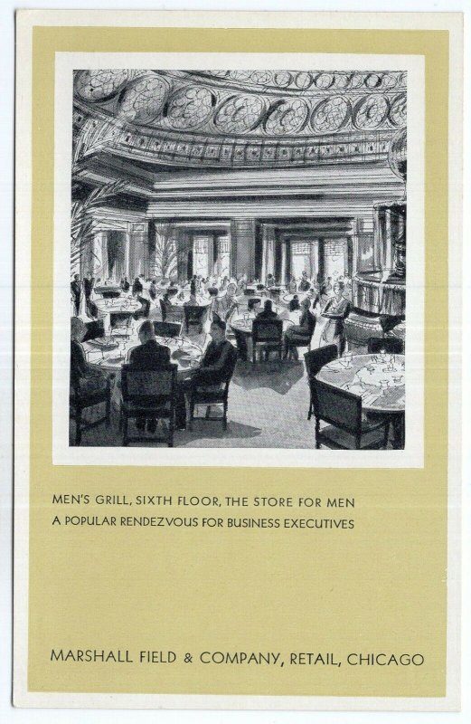 Chicago, Marshall Field & Company, Retail, Men's Grill, Sixth Floor