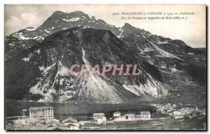 Old Postcard Peisey Vanloise has altitude of Roc Plassas and Needles May