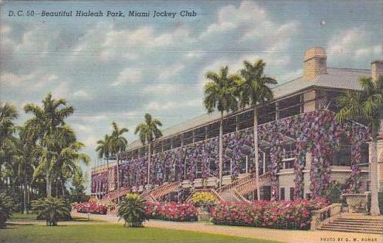 Florida Miami Beautiful Hialeah Park Miami Jockey Club