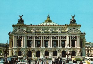 Vintage Postcard Academie Nationale De Musique Place del Opera Paris France