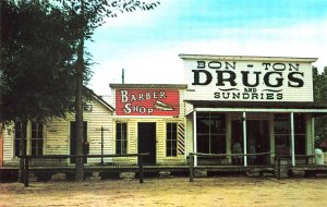 Oklahoma Bon-Ton Drug Store Barber Shop and Post Office, Postcard 