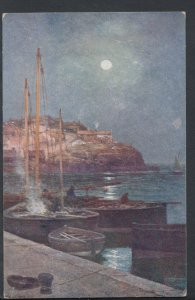 Artist Postcard - Fishing Boats, Coastal Scene  RS7753