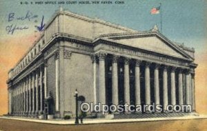 New Haven, CT USA Post Office Postal Used Unknown writing on front