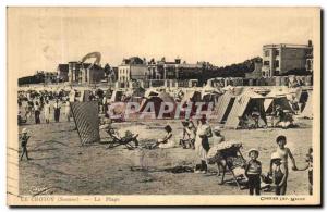 Old Postcard Le Crotoy The Beach