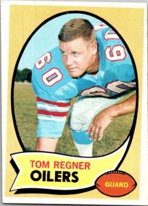 1970 Topps Football Card Toe Regner Houston Oilers sk21466