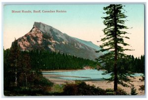 c1910 Mount Rundle Banff Canadian Rockies Unposted Antique Postcard