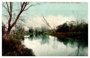 Postcard WATER SCENE Fresno California CA AS7206