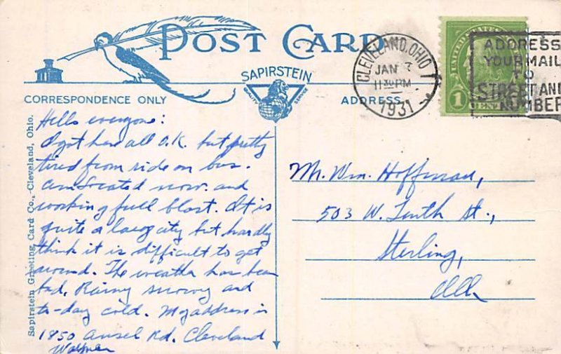 Public Square, Terminal Tower Building Cleveland, Ohio OH