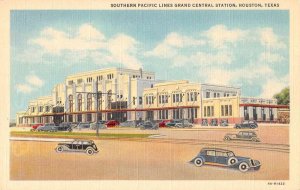 Houston Texas Southern Pacific Lines Grand Central Station Postcard AA5835