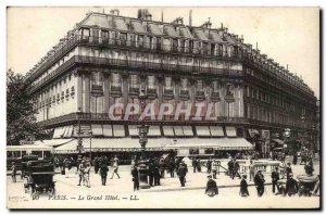 Paris - 1 - Grand Hotel - Old Postcard -