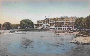 Griswold Hotel Eastern Point New London Connecticut hand colored postcard