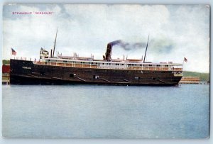 c1910 Missouri MO Vintage Postcard Steamer Steamship U.S. Mail Operate Antique