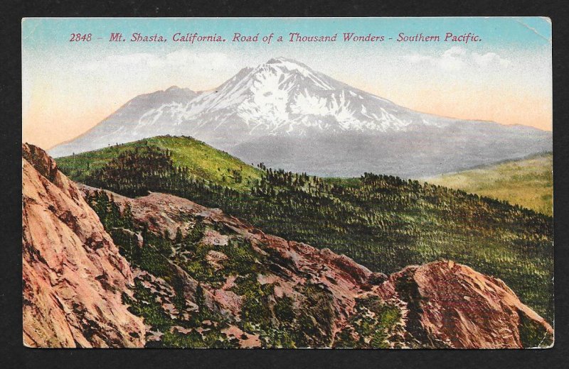 Road of a Thousand Wonders Mt Shasta CA Used c1917