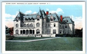 NEWPORT, Rhode Island RI ~ Ogden Goelet Residence OCHRE COURT c1920s  Postcard