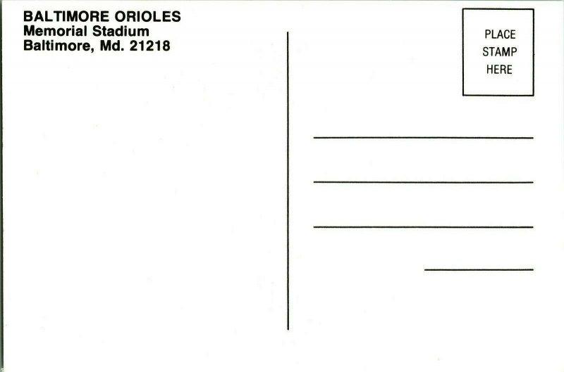 Lenn Sakata 1980s Baltimore Orioles Team Issued UNP Chrome Postcard