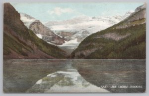 Foreign~Lake Louise~Rocky Mountains~Thompsons Studios~Unposted Vintage Postcard
