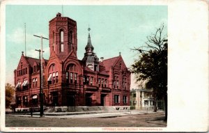 Postcard GA Augusta Post Office Publ. Detroit Photographic Co. UDB ~1903 H14