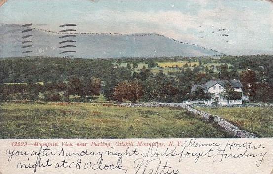 Mountain View Purling Catskill Mountains New York 1906