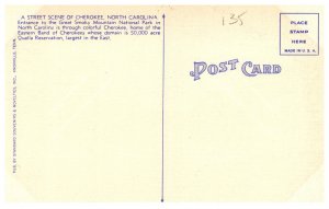 North  Carolina Cherokee street scene