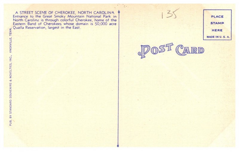 North  Carolina Cherokee street scene