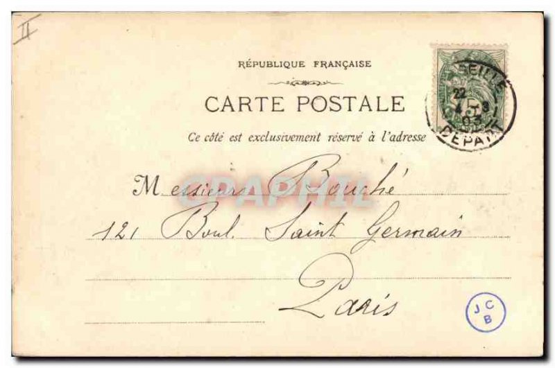 Old Postcard Marseille Lighthouse St. Mary