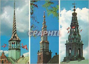 Postcard Modern Copenhagen Towers the Exchange our Savior's Church Christians...