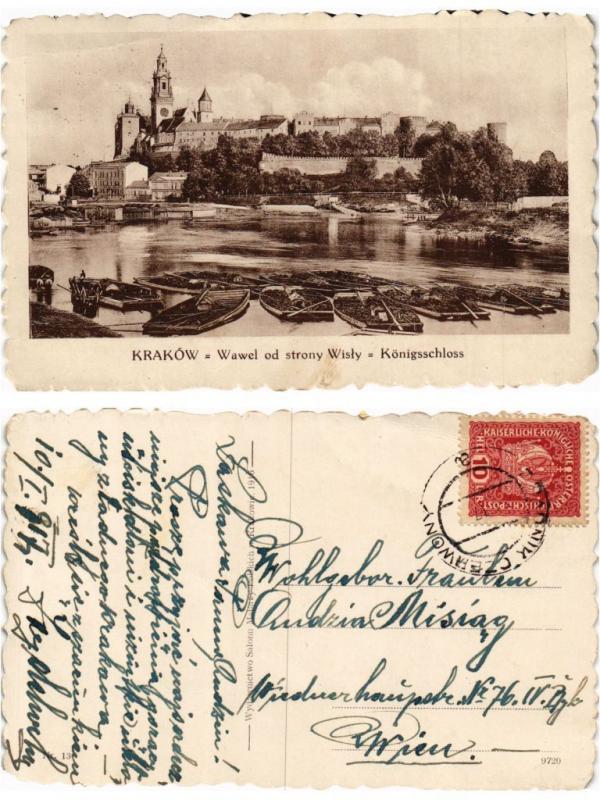 CPA AK KRAKOW Wawel od strony Wisly POLAND (288054)