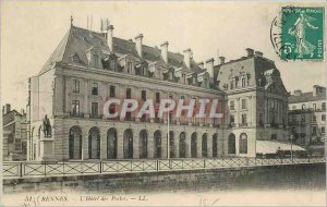 Old Postcard Rennes Hotel Post