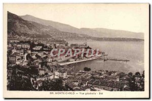 Old Postcard Monte Carlo Vue Generale