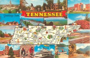 Greetings from Tennessee, Multi Views, Chrome Postmarked 1978