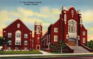 Florida Tampa First Christian Church Curteich
