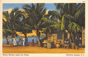 Native Kitchen under the Palms Saint Thomas Virgin Islands Postcard