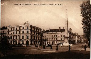 CPA Chalon sur Saone Place de l'Obelisque FRANCE (954136)